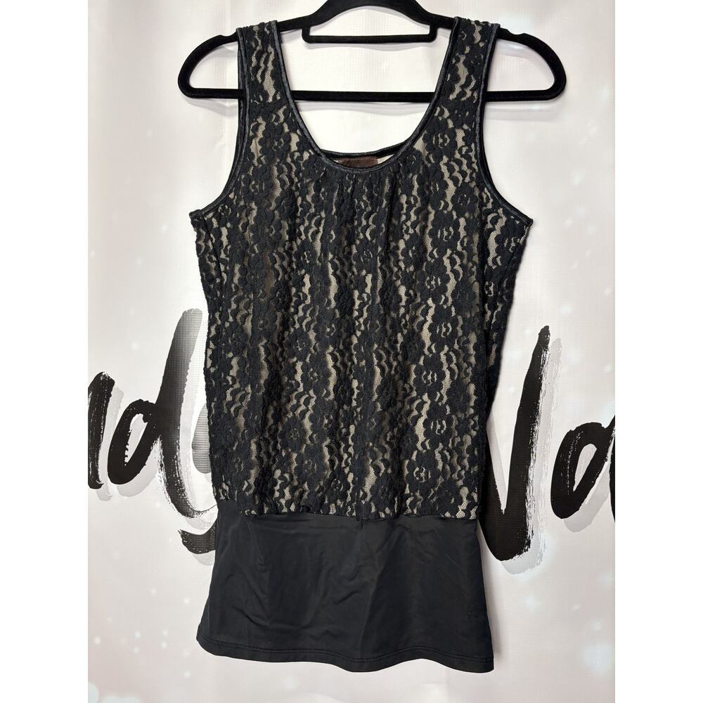 Undercover Agent by Kathleen Kirkwood Black Lace Blouson Camisole Small Coquette